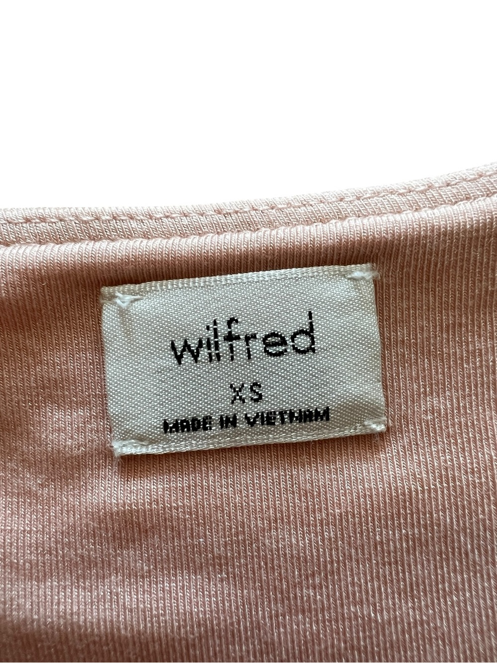 Aritzia Wilfred New Melodie Wide-Leg Fit & Flare Jumpsuit in Light Blush Pink-XS - Picture 4 of 4